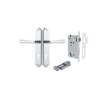 Copenhagen Lever - Shouldered Backplate Entrance Kit with High Security Lock
