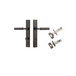 10750KPRIV60 - Berlin Lever - Rectangular Backplate Privacy Kit - Signature Brass - Privacy