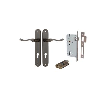 Stirling Lever - Oval Backplate Entrance Kit with High Security Lock