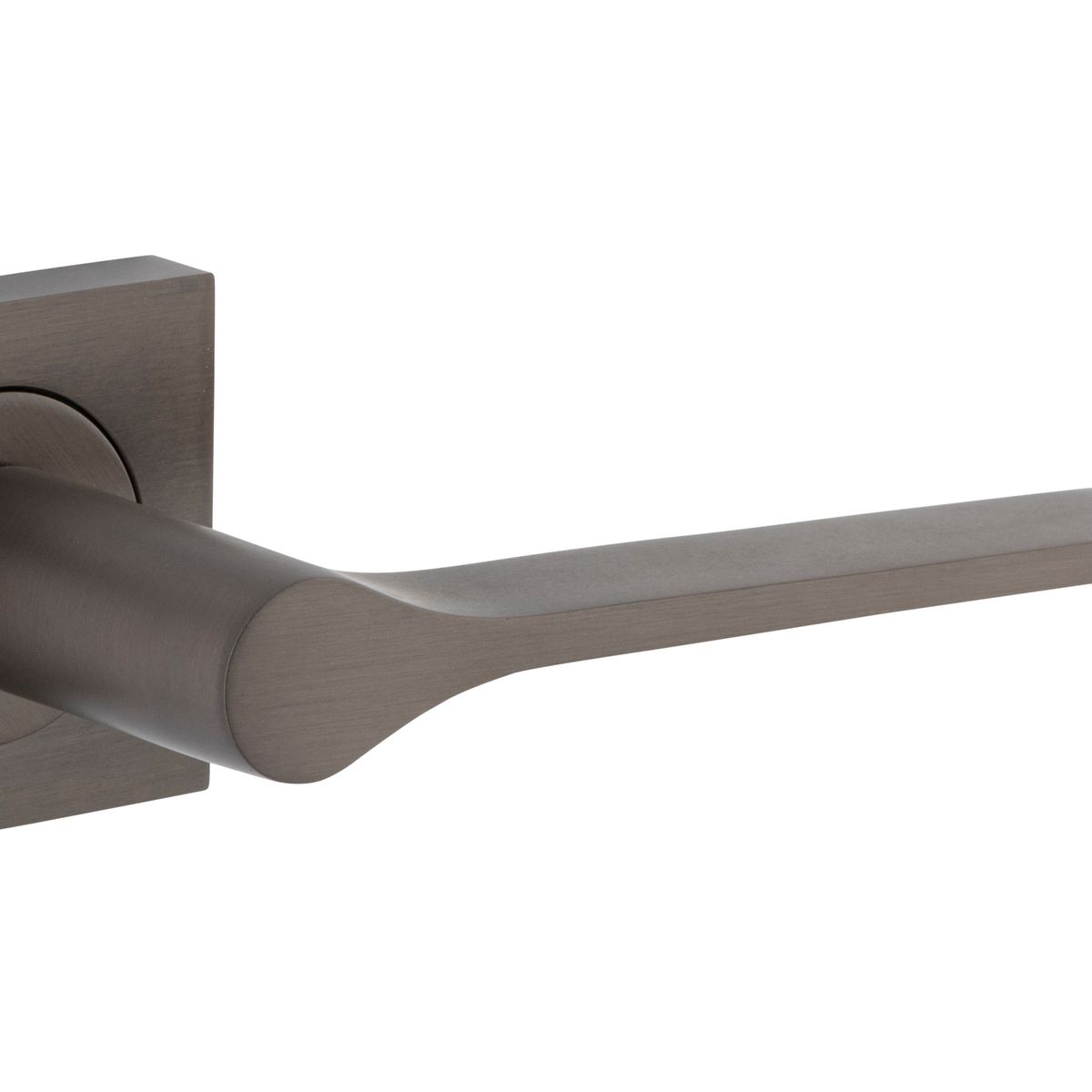 0431 - Como Lever - Square Rose - Signature Brass - Passage