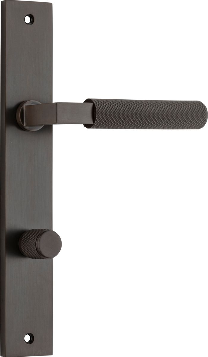 10752P85 - Brunswick Lever - Rectangular Backplate - Signature Brass - Privacy