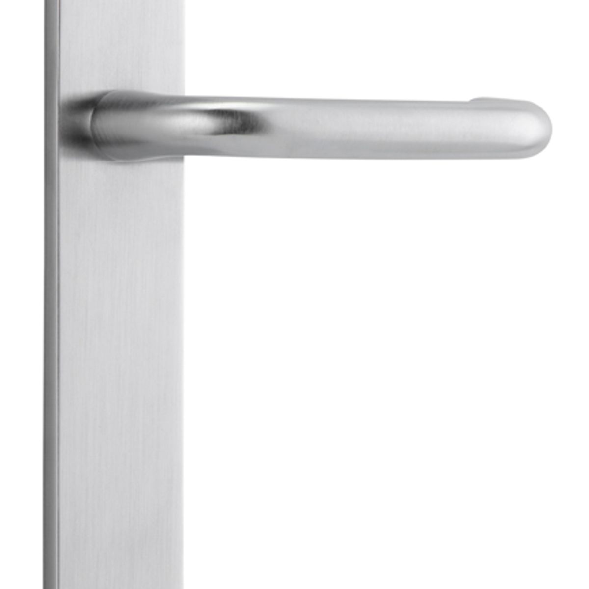 12344 - Oslo Lever - Rectangular Backplate - Brushed Chrome - Passage