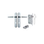 11768KENTR60KK - Brunswick Lever - Oval Backplate Entrance Kit with High Security Lock - Polished Chrome - Entrance