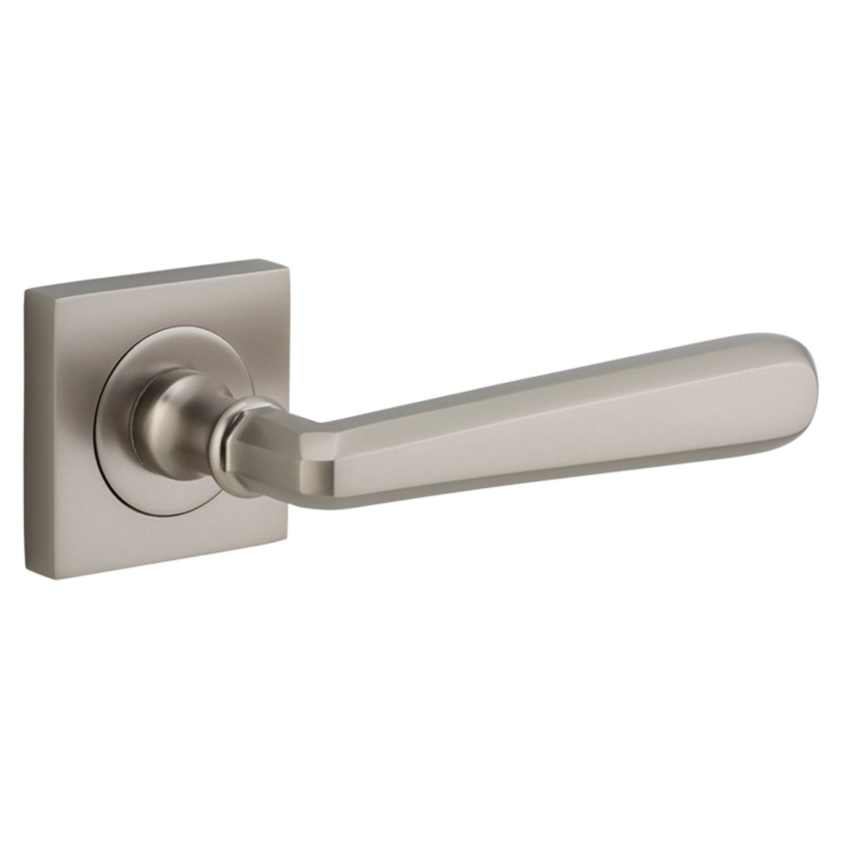 21199 - Copenhagen Lever - Square Rose - Satin Nickel - Passage