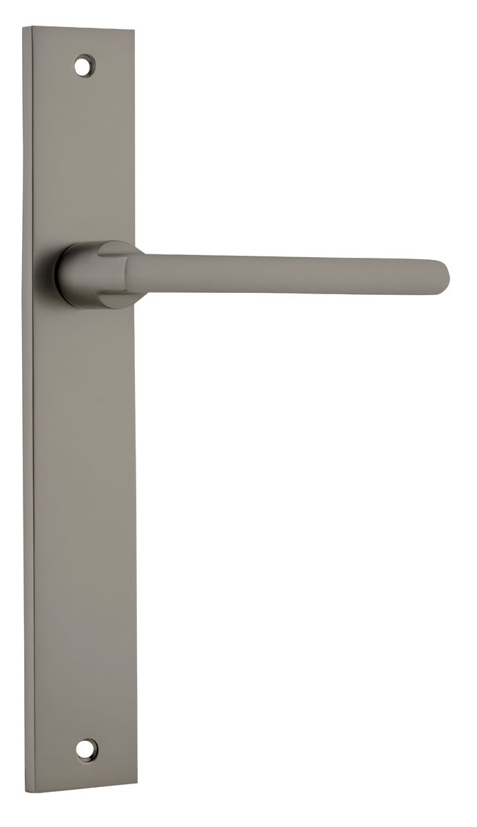 16702 - Baltimore Lever - Rectangular Backplate - Graphite PVD - Passage