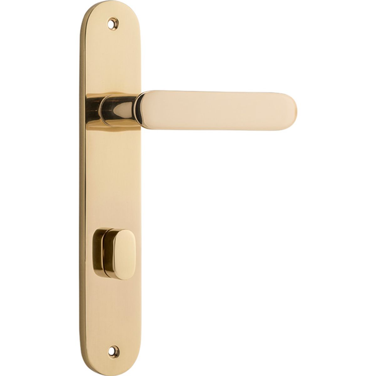 10264P85 - Bronte Lever - Oval Backplate - Polished Brass - Privacy