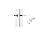 11780KPASS60 - Sarlat Lever - Chamfered Backplate Passage Kit - Polished Chrome - Passage
