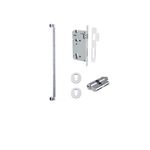0474KENTR60KK - Brunswick Pull Handle - 600mm Entrance Kit with Separate High Security Lock - Polished Chrome - Entrance