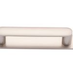 20949B - Osaka Cabinet Pull with Backplate - CTC96mm - Satin Nickel
