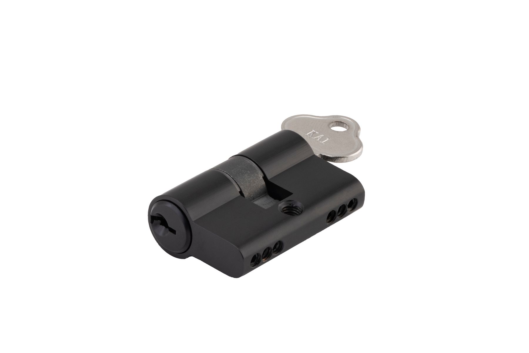 21641 - Euro Cylinder Key/Key 3 Pin - Matt Black - Entrance