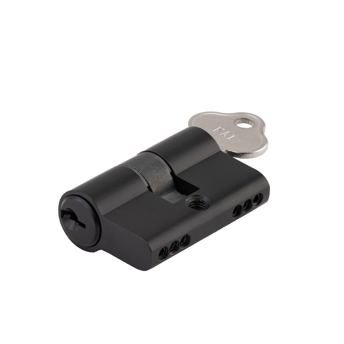 21641 - Euro Cylinder Key/Key 3 Pin - Matt Black - Entrance