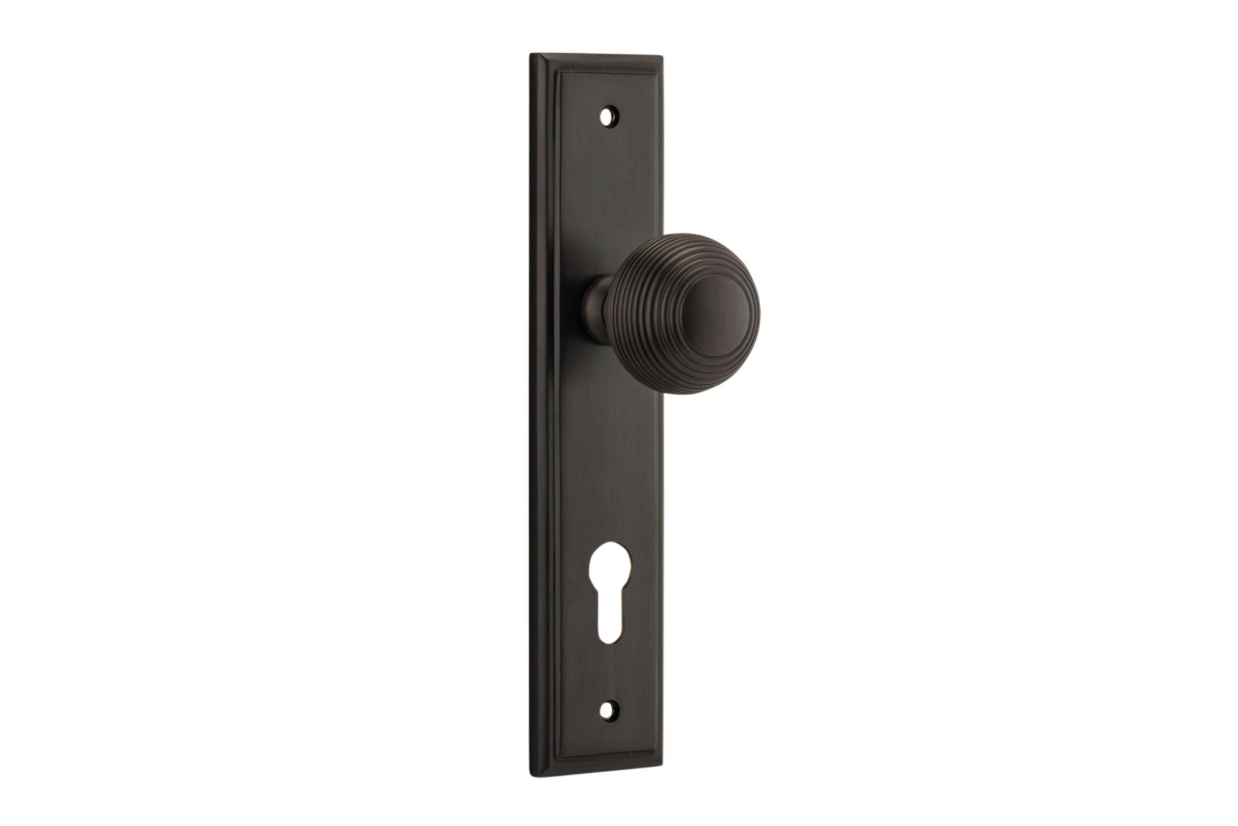 10842E85 - Guildford Knob - Stepped Backplate - Signature Brass - Entrance