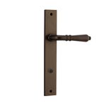 10700P85 - Sarlat Lever - Rectangular Backplate - Signature Brass - Privacy