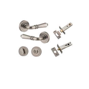 Sarlat Lever - Round Rose Privacy Kit with Separate Privacy Turn