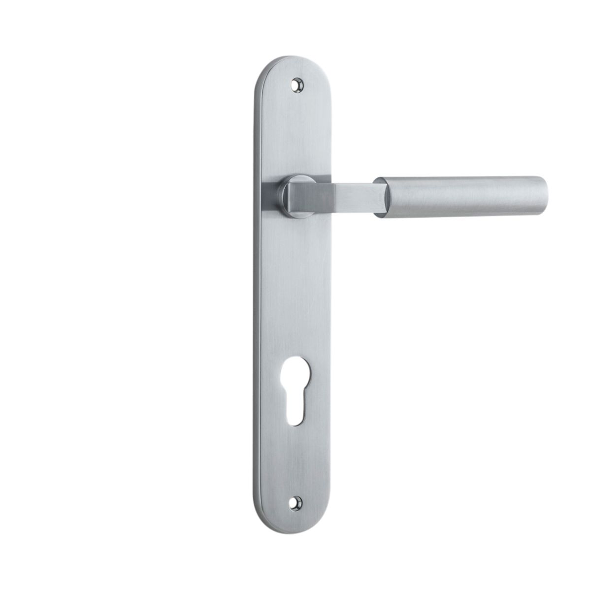 12266E85 - Berlin Lever - Oval Backplate - Brushed Chrome - Entrance