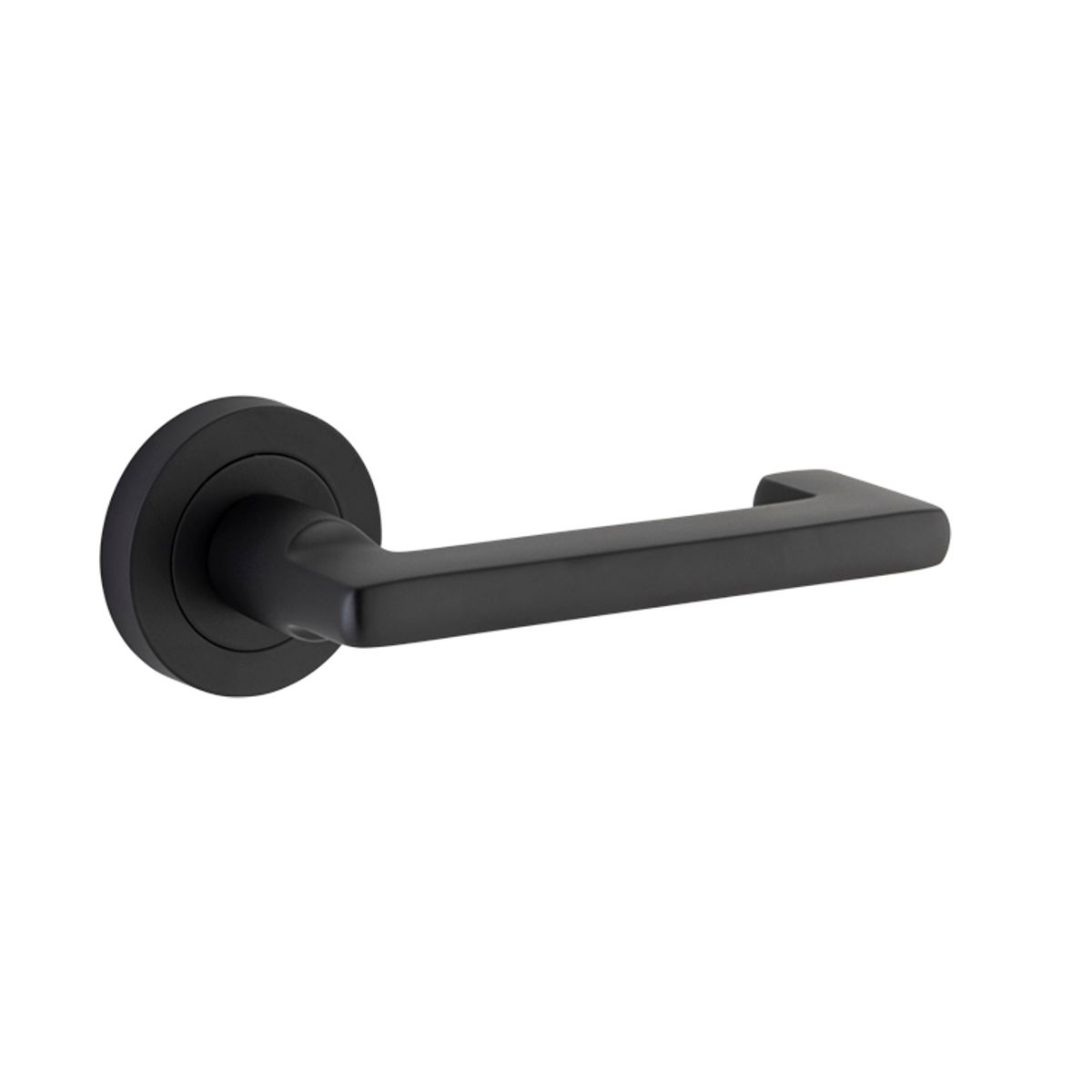 20783 - Baltimore Return Lever - Round Rose - Matt Black - Passage
