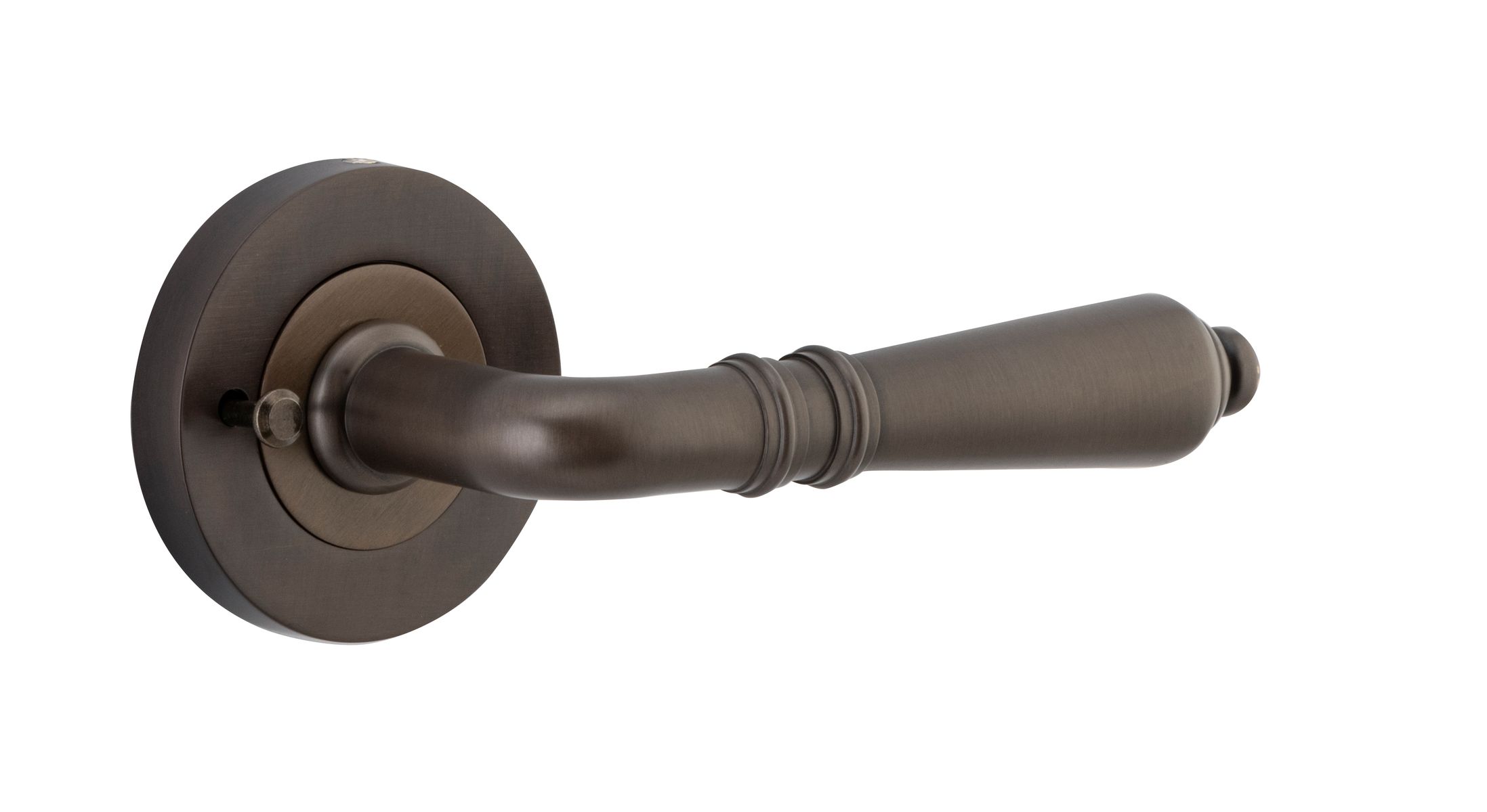 9201KIBPRIV60 - Sarlat Lever - Round Rose (Inbuilt Privacy) - Signature Brass - Privacy