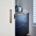 21419 - Rectangular Sliding Door Pull Passage Kit - Satin Nickel - Passage
