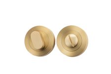 17121 - Privacy Turn - Round - Brushed Gold PVD