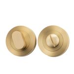 17121 - Privacy Turn - Round - Brushed Gold PVD