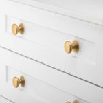 0579 - Sarlat Cupboard Knob - P32xD38mm - Brushed Brass