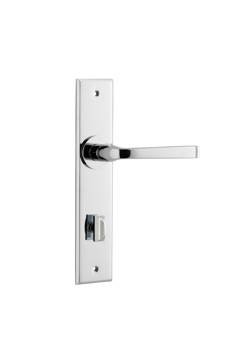 11788P85 - Annecy Lever - Chamfered Backplate - Polished Chrome - Privacy
