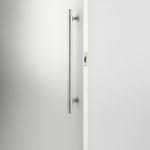 21856 - Roller Latch with Face Plate and Striker - Brushed Chrome