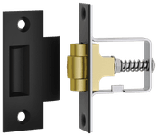 21854 - Roller Latch with Face Plate and Striker - Matt Black