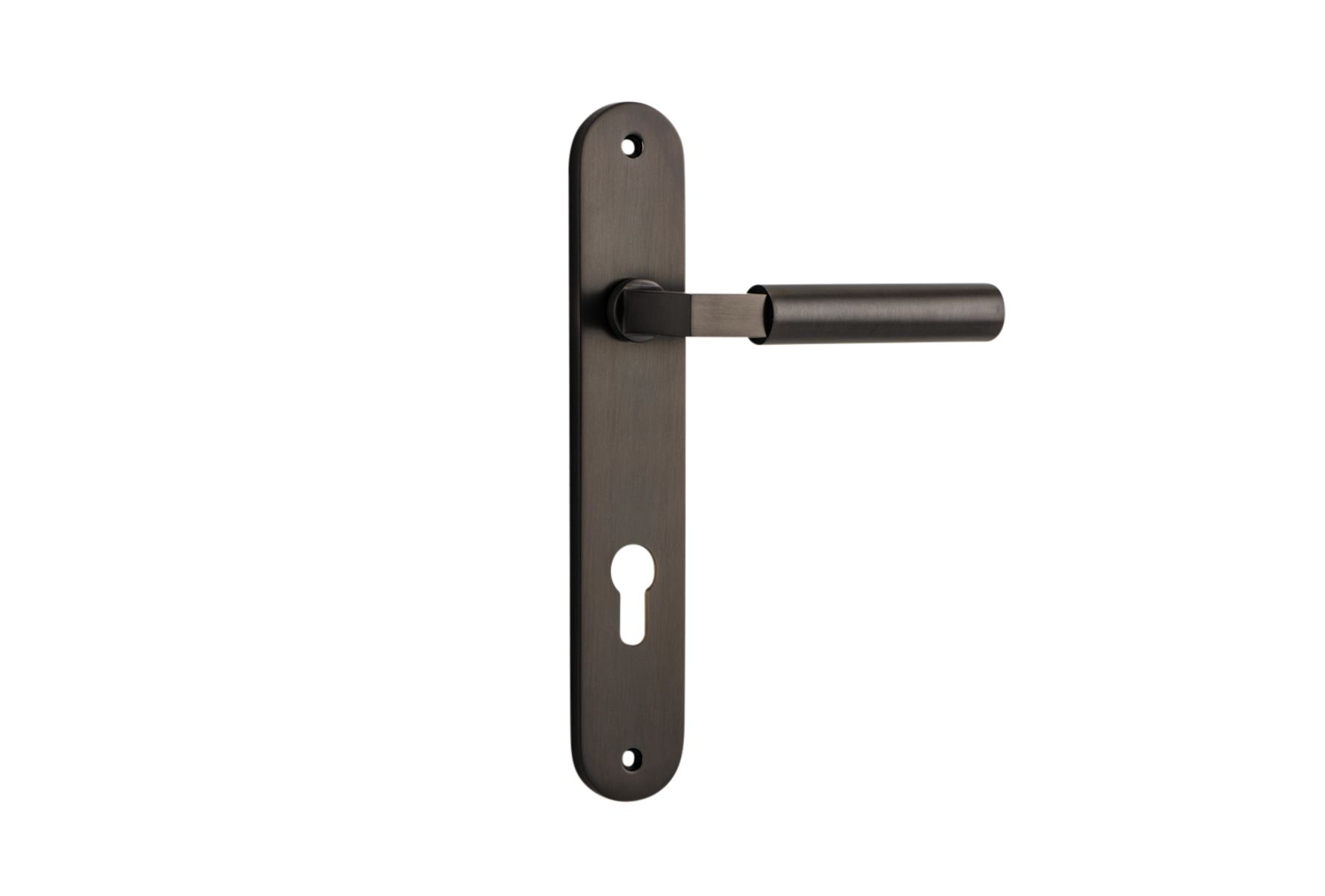 10766E85 - Berlin Lever - Oval Backplate - Signature Brass - Entrance