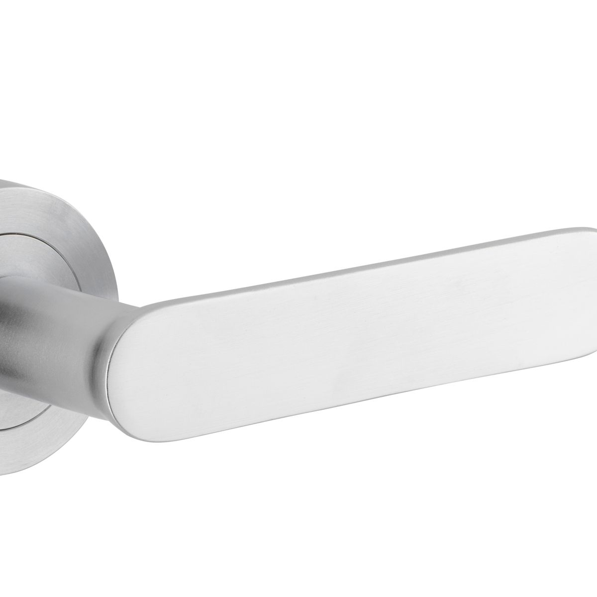 0335 - Bronte Lever - Round Rose - Brushed Chrome - Passage