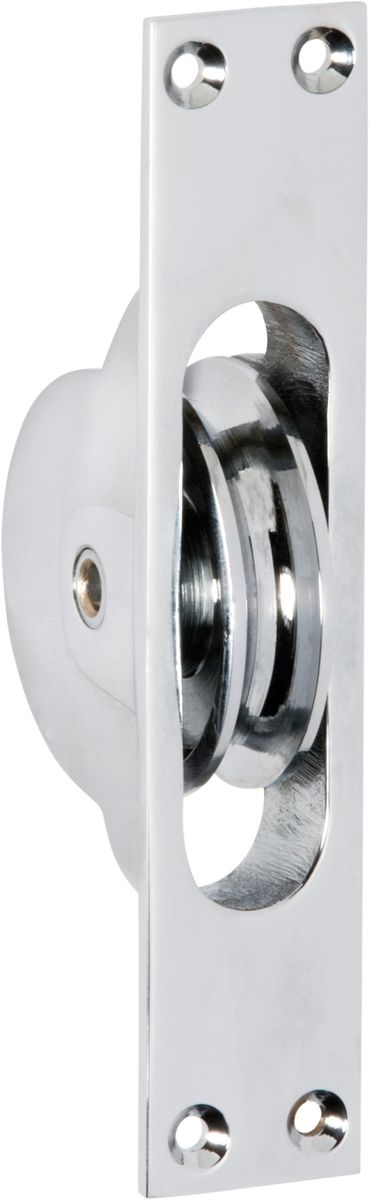 Pully Windows Sash Window Pulley - Chrome Plated - TradCo