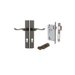 10920KENTR60KT - Stirling Lever - Rectangular Backplate Entrance Kit with High Security Lock - Signature Brass - Entrance