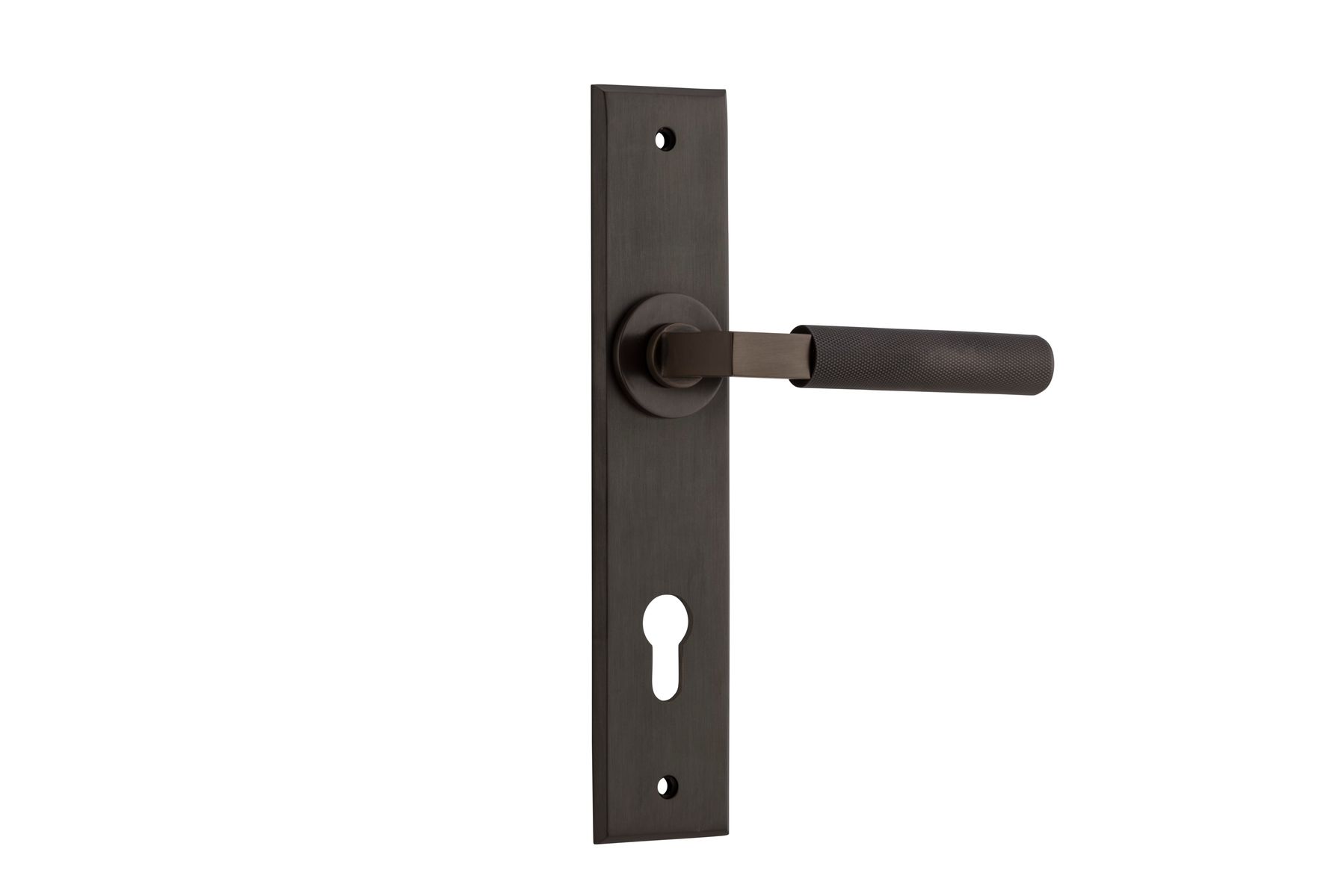 10796E85 - Brunswick Lever - Chamfered Backplate - Signature Brass - Entrance