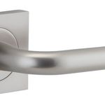 20369 - Oslo Lever - Square Rose - Satin Nickel - Passage
