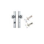 11824KPRIV60 - Guildford Knob - Rectangular Backplate Privacy Kit with Privacy Turn - Polished Chrome - Privacy