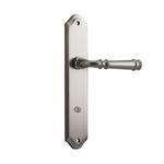 14718P85 - Verona Lever - Shouldered Backplate - Satin Nickel - Privacy
