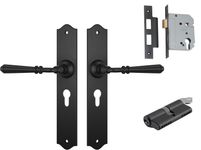Reims Lever - Long Backplate Entrance Set with High Security Lock