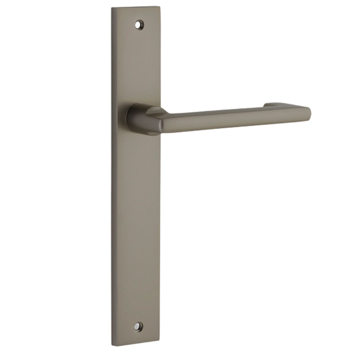 16748 - Baltimore Return Lever - Rectangular Backplate - Graphite PVD - Passage