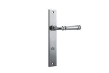 12206P85 - Verona Lever - Rectangular Backplate - Brushed Chrome - Privacy