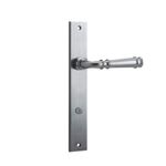 12206P85 - Verona Lever - Rectangular Backplate - Brushed Chrome - Privacy