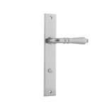 12200P85 - Sarlat Lever - Rectangular Backplate - Brushed Chrome - Privacy