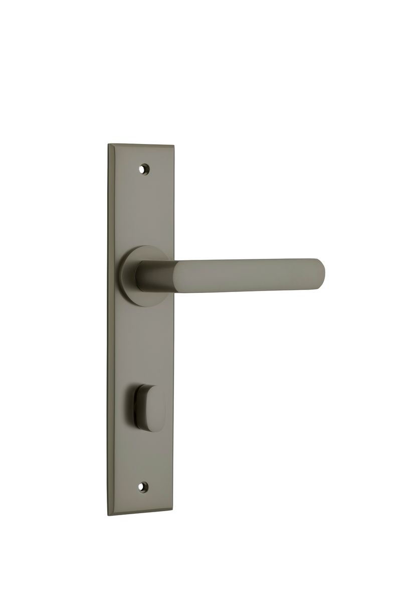 16768P85 - Osaka Lever - Chamfered Backplate - Graphite PVD - Privacy