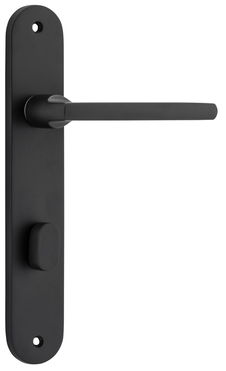 12726P85 - Baltimore Lever - Oval Backplate - Matt Black - Privacy