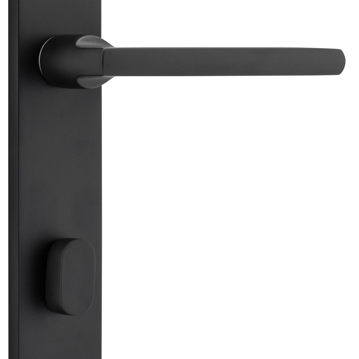 12726P85 - Baltimore Lever - Oval Backplate - Matt Black - Privacy