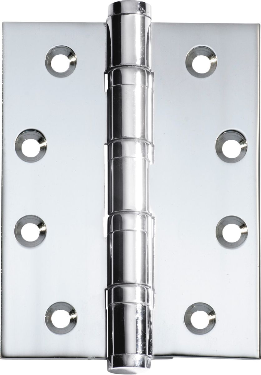 2663 - Ball Bearing Hinge - H100xW75mm - Polished Chrome
