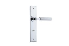 11796 - Brunswick Lever - Chamfered Backplate - Polished Chrome - Passage