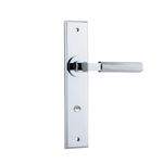 11796P85 - Brunswick Lever - Chamfered Backplate - Polished Chrome - Privacy