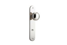 14332P85 - Paddington Knob - Oval Backplate - Polished Nickel - Privacy