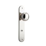 14332P85 - Paddington Knob - Oval Backplate - Polished Nickel - Privacy