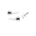 20774KIBPRIV60 - Osaka Lever - Round Rose (Inbuilt Privacy) - Polished Chrome - Privacy